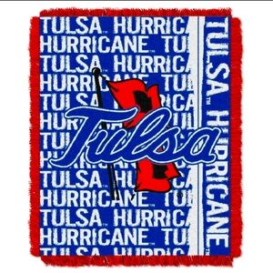 Tulsa Golden Hurricane jacquard throw